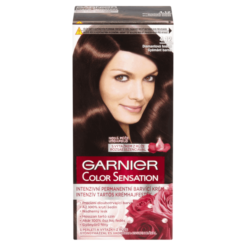 GARNIER Color Sensation Hajfesték 4.12 Gyémánt Barna
