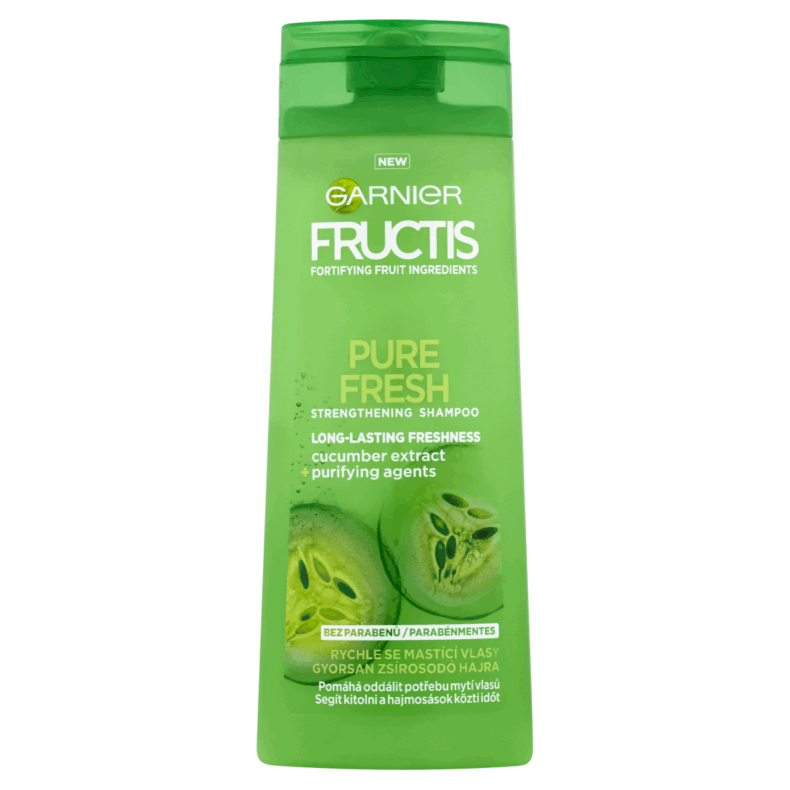 GARNIER Fructis Sampon 250 ml Pure Fresh Gyorsan Zsírosodó Hajra
