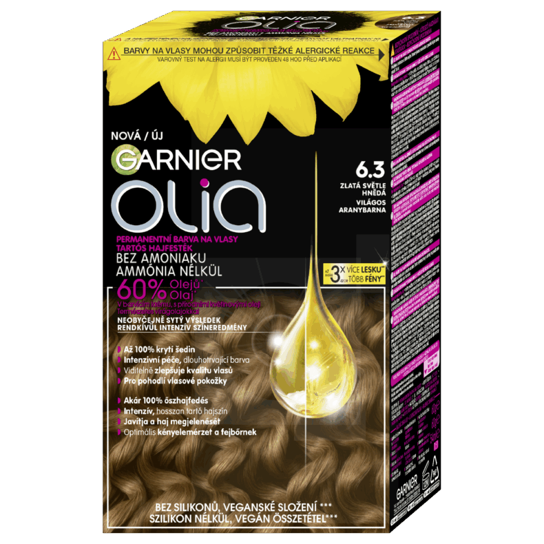 GARNIER Olia Tartós Hajfesték 6.3 Gold Light Brown