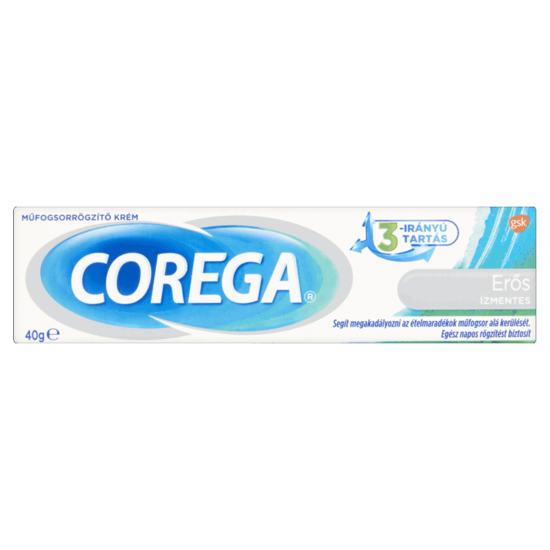 Corega Erős műfogsorrögzítő krém 40 g ízmentes