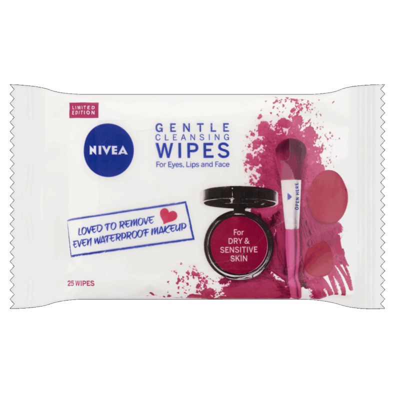NIVEA arctisztító kendő 25 db Ápoló száraz/érzékeny bőrre