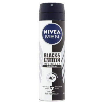 NIVEA MEN Deo Spray 150 ml Black&White invisible original