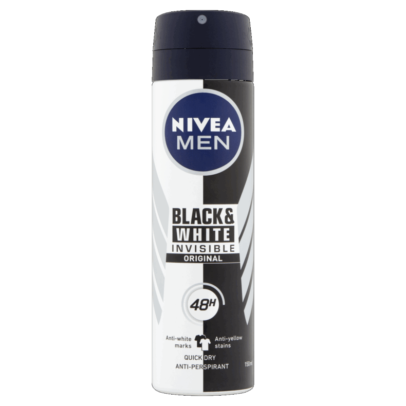 NIVEA MEN Deo Spray 150 ml Black&White invisible original
