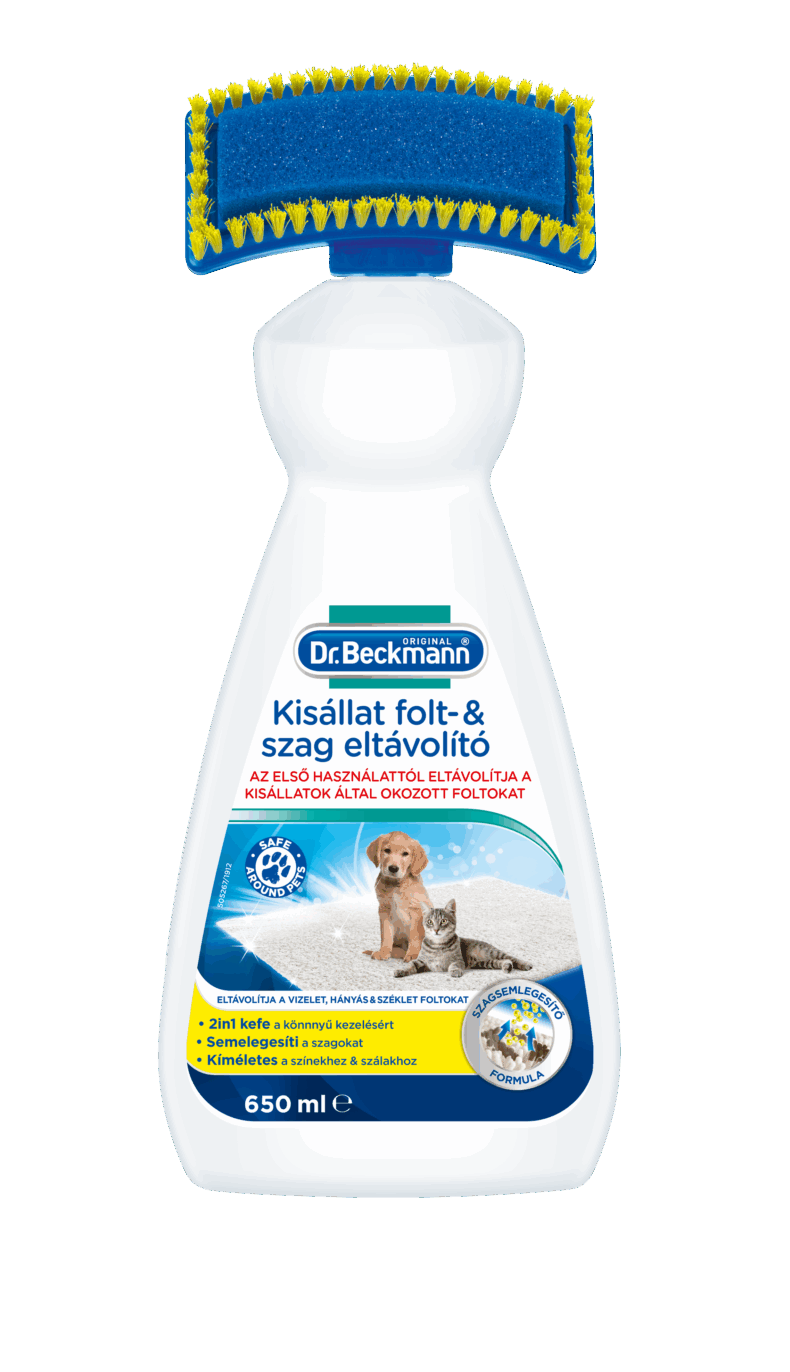 Dr. Beckmann Kisállat folttisztító kefével  650 ml