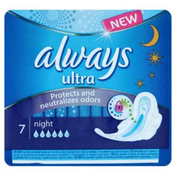 Always egészségügyi betét Ultra Night 7 db