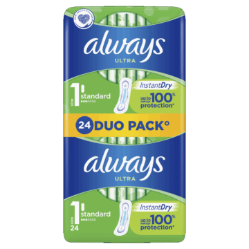 Always egészségügyi betét Duo Ultra Standard 24 db