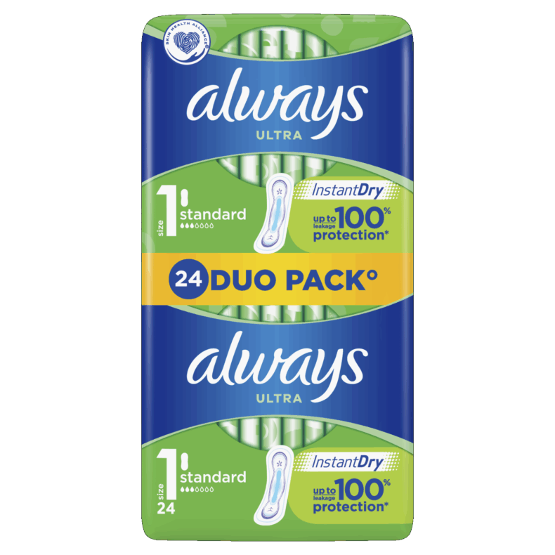 Always egészségügyi betét Duo Ultra Standard 24 db
