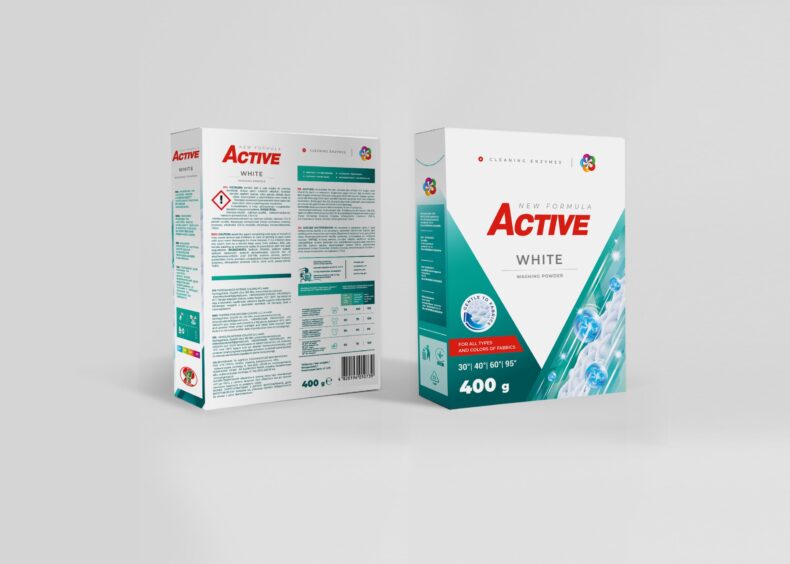 Active mosópor 400 g White