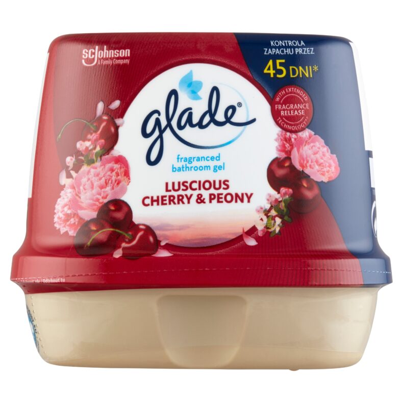 Glade fürdőszobai légfrissítő zselé 180 g Luscious Cherry&Peony