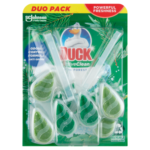 Duck® Active Clean WC-öblítő rúd DUO 77,2 g Pine