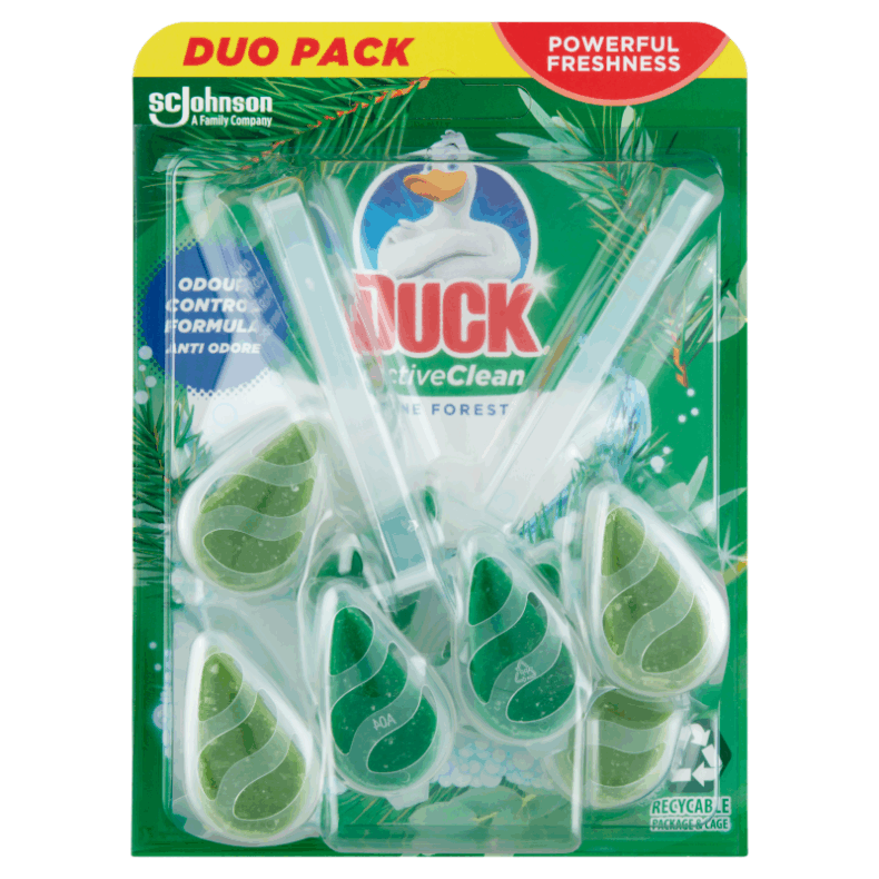 Duck Active Clean WC-öblítő rúd DUO 77,2 g Pine