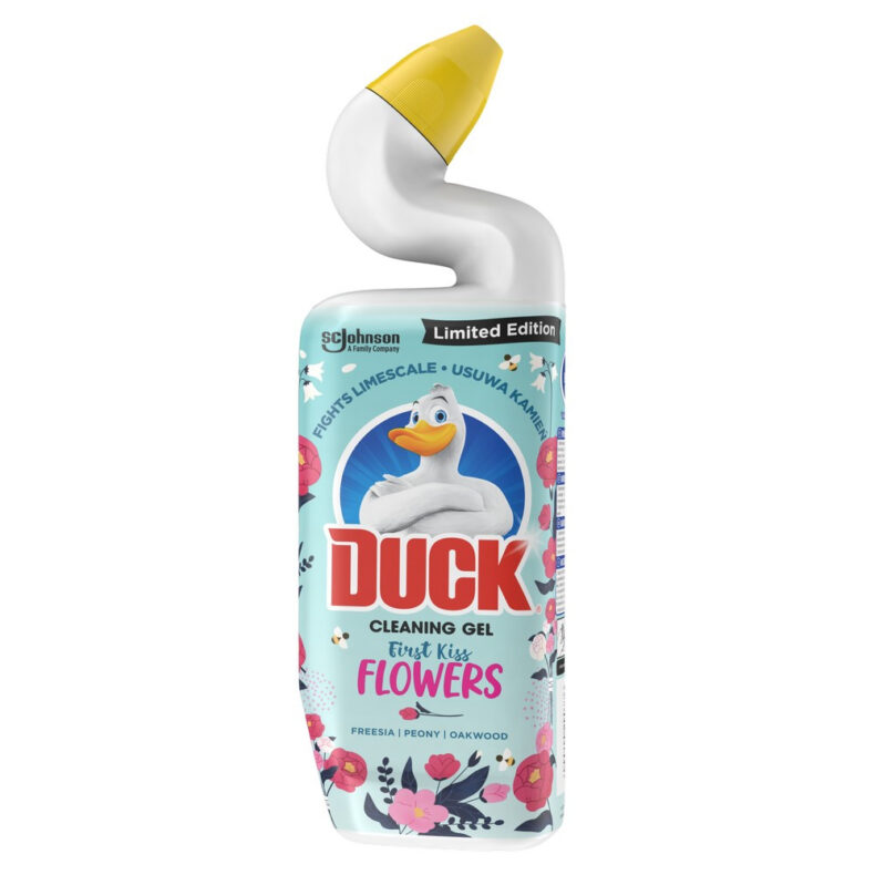 Duck Cleaning gél WC-tisztító folyadék 750 ml First Kiss Flowers
