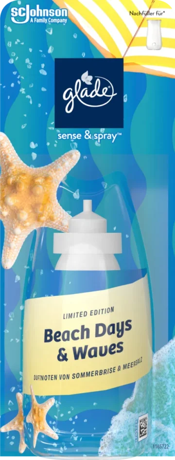 Glade Sense&Spray utántöltő 18 ml Beach days & waves