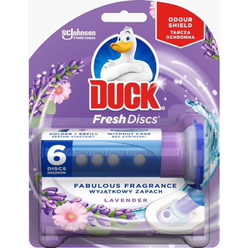 Duck® Fresh Discs zselés WC-öblítő korong 36 ml Levendula