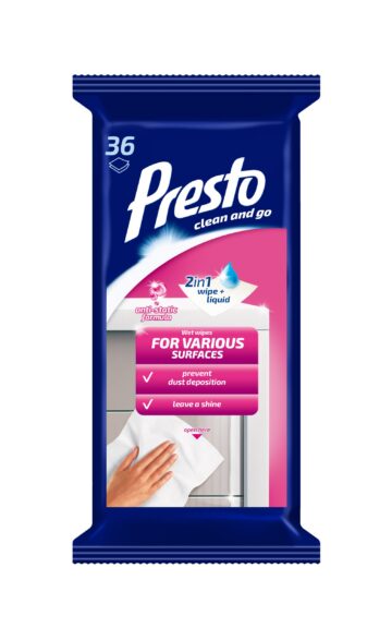 PRESTO univerzális törlőkendő 36 db