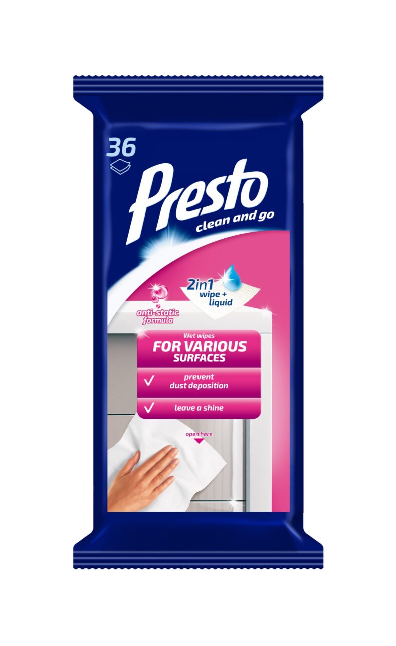 PRESTO univerzális törlőkendő 36 db