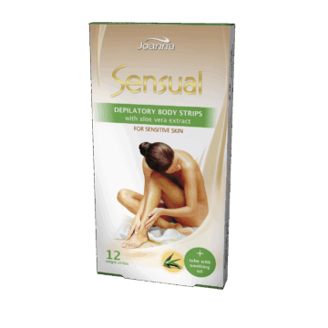 JOANNA Sensual Szőrtelenítő gyantacsík testre aloe vera kivonattal - 6x2 db