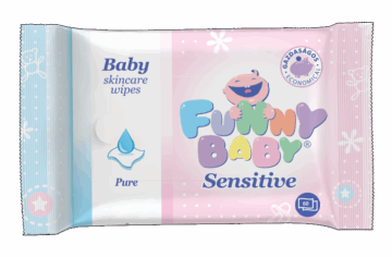 Funny baby törlőkendő Sensitive 60 lap