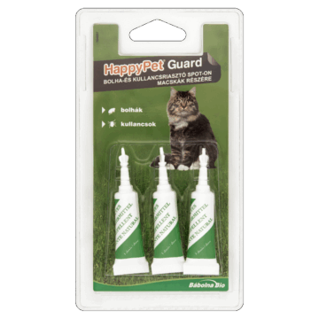 HappyPet Guard bolha és kullancsriasztó spot-on macsák 3*2 ml