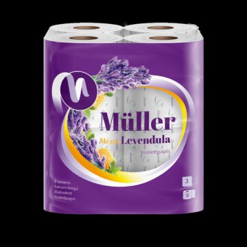 Müller Mézes Levendula toalettpapír 3 rétegű 8 tekercs