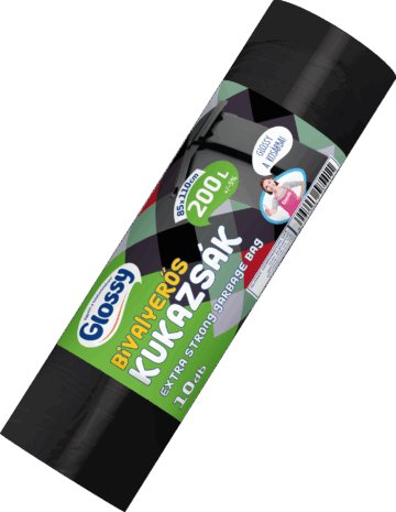 GLOSSY BIVALY erős kukazsák 200 l