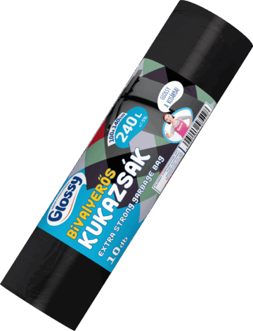 GLOSSY BIVALY erős kukazsák 240 l