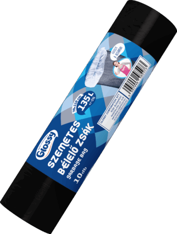 GLOSSY BÉLELŐ szemetes zsák 135 l