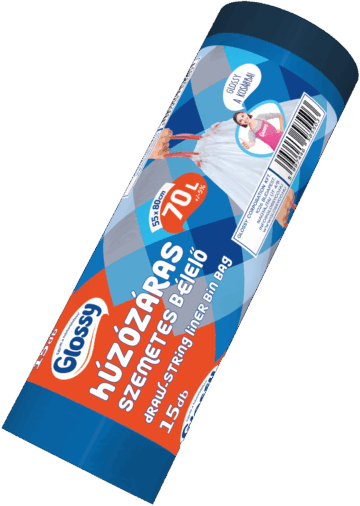 GLOSSY HÚZÓZÁRAS szemetes 70 l