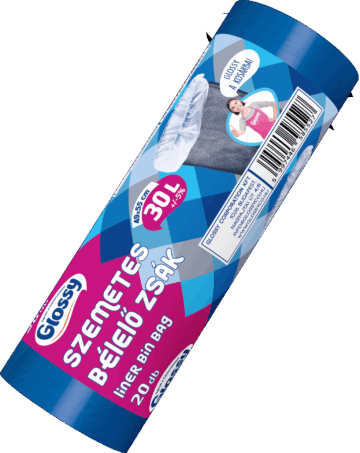 GLOSSY BÉLELŐ szemetes zsák 30 l