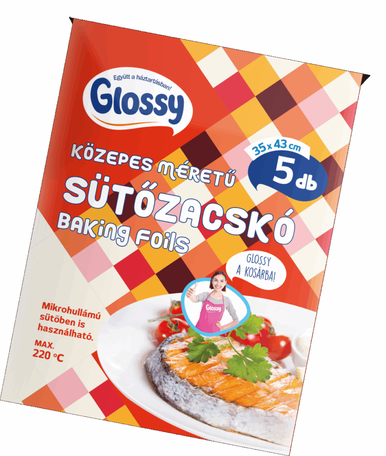 GLOSSY Sütőzacskó 5 db