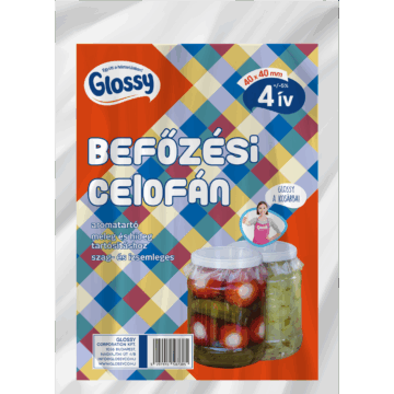 GLOSSY Befőzési celofán 4 ív