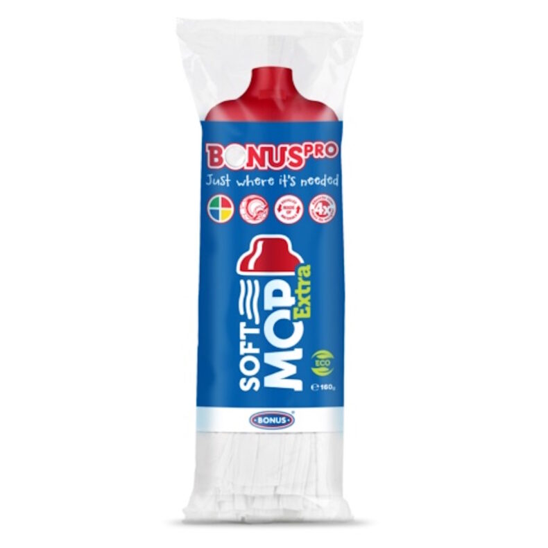 BonusPRO felmosófej SoftMOP Extra 160 g piros