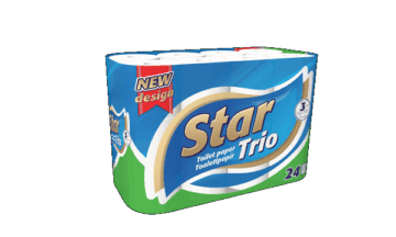Star Trio toalettpapír 3 rétegű 24 tekercs