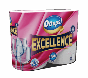 Ooops! Excellence konyhai papírtörlő 2 tekercs 3 rétegű