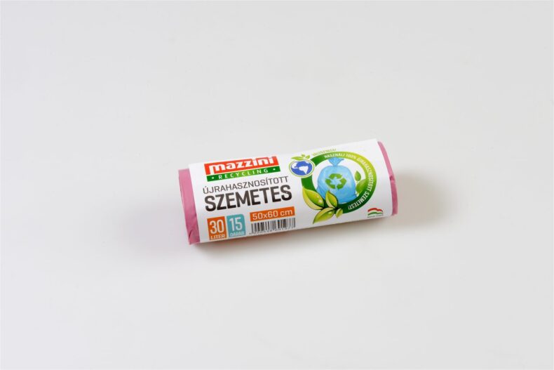 MAZZINI Újrahasznosított Szemetes zsák 30 l (45x50cm) 15 db/roll