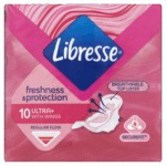 Libresse egészségügyi betét 10 db Ultra Normal szárnyas