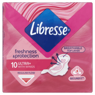 Libresse egészségügyi betét 10 db Ultra Normal szárnyas