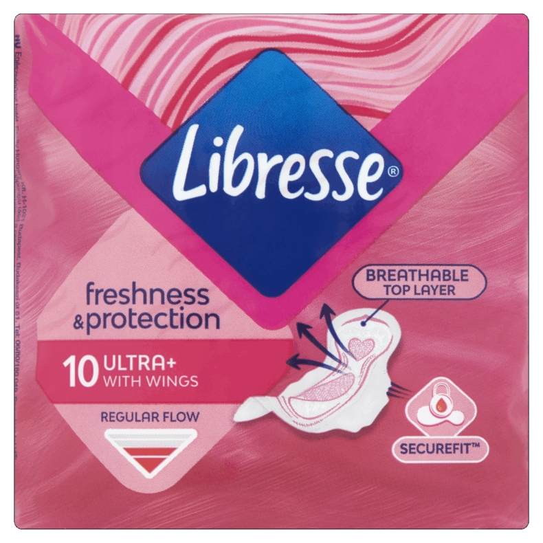 Libresse egészségügyi betét 10 db Ultra Normal szárnyas