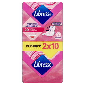 Libresse egészségügyi betét 2x10 db Ultra Normal szárnyas