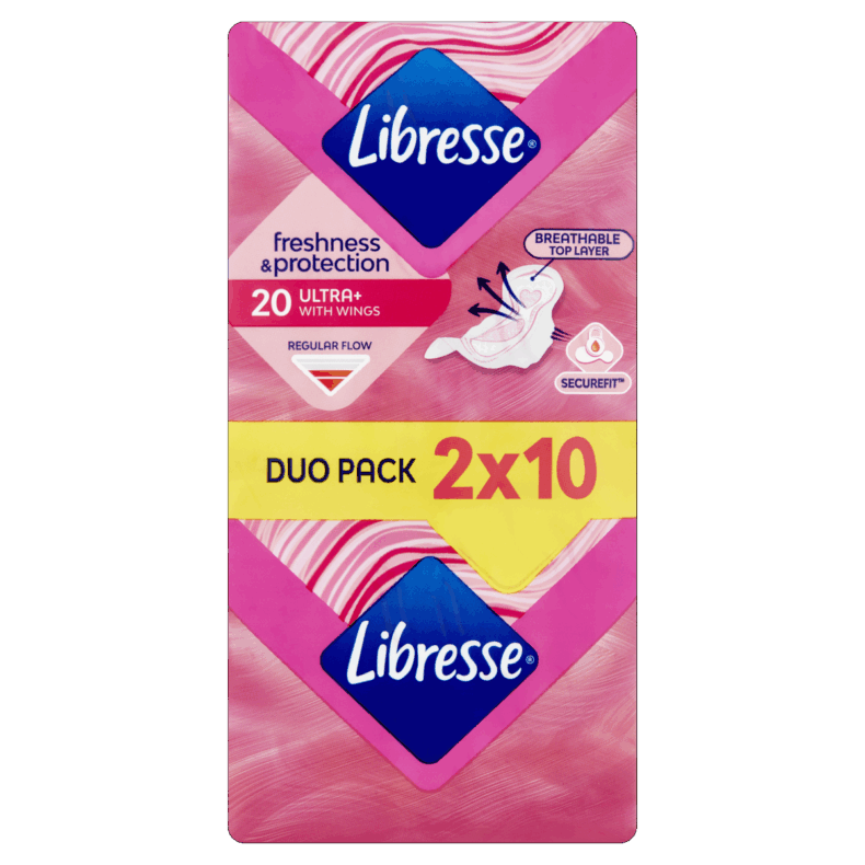 Libresse egészségügyi betét 2x10 db Ultra Normal szárnyas