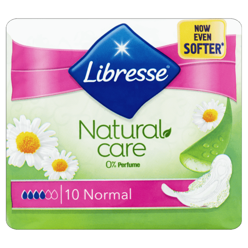 Libresse egészségügyi betét 10 db Ultra Normal Natural Care szárnyas