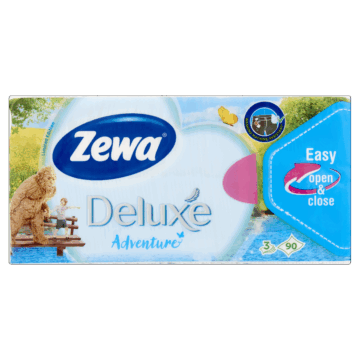 Zewa Deluxe papírzsebkendő 3 rétegű 90 db Limited Edition