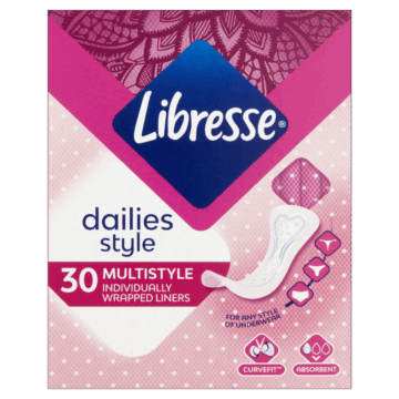 Libresse tisztasági betét 30 db Daily Fresh Multistyle Normal