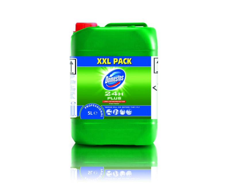 DOMESTOS 5 l Pine Fresh fertőtlenítő UN1760 MARÓ FOLY.M.N.N.(Nátrium-hypoklorit)8.PGIII Körny.Vesz.