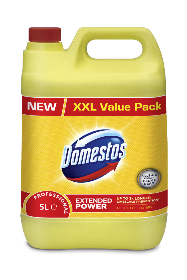 DOMESTOS 5 l Citrus fertőtlenítő UN1760 MARÓ FOlYADÉK M.N.N.(Nátrium-hypoklorit)8.PGIII Körny.vesz.