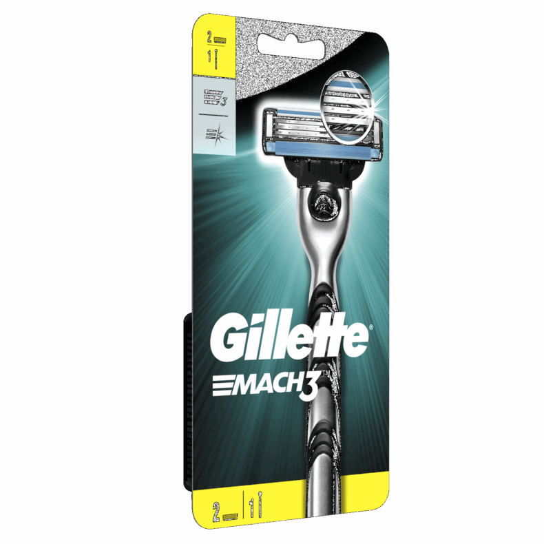 Gillette Mach3 borotva nyél +2 betét