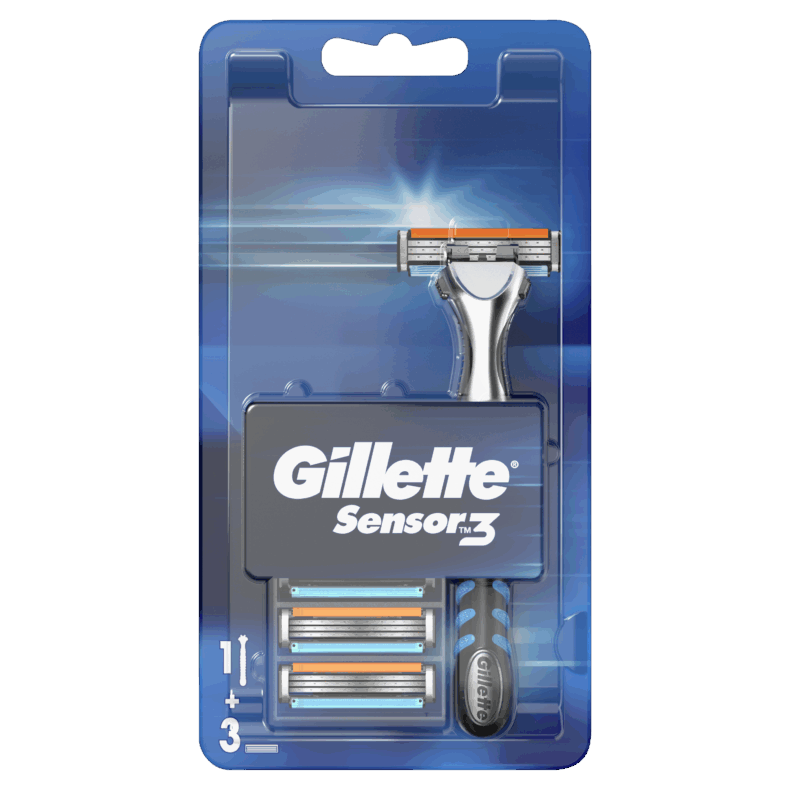 Gillette Sensor3 borotva +2 betét