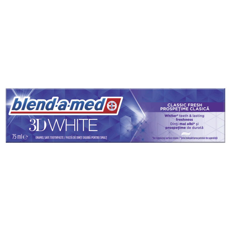 Blend-a-med 3D White Classic Fresh fogkrém 75 ml