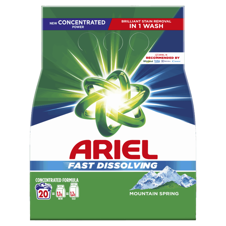 Ariel mosópor 1,1 kg Mountain Spring (20 mosás)