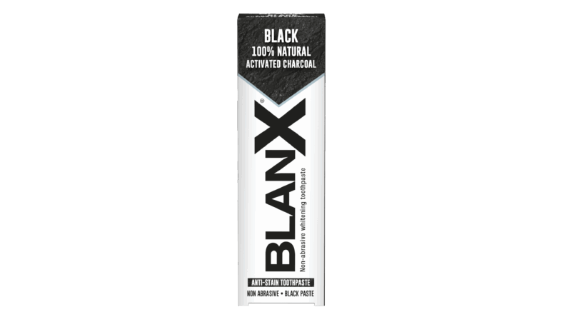 BlanX Black Charcoal Whitening fehérítő fogkrém aktív szén 75 ml